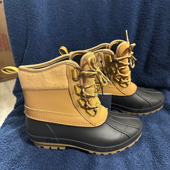 Women’s Tiffy Duck Boots-Tan/Black Size 6 - Picture 1 of 5